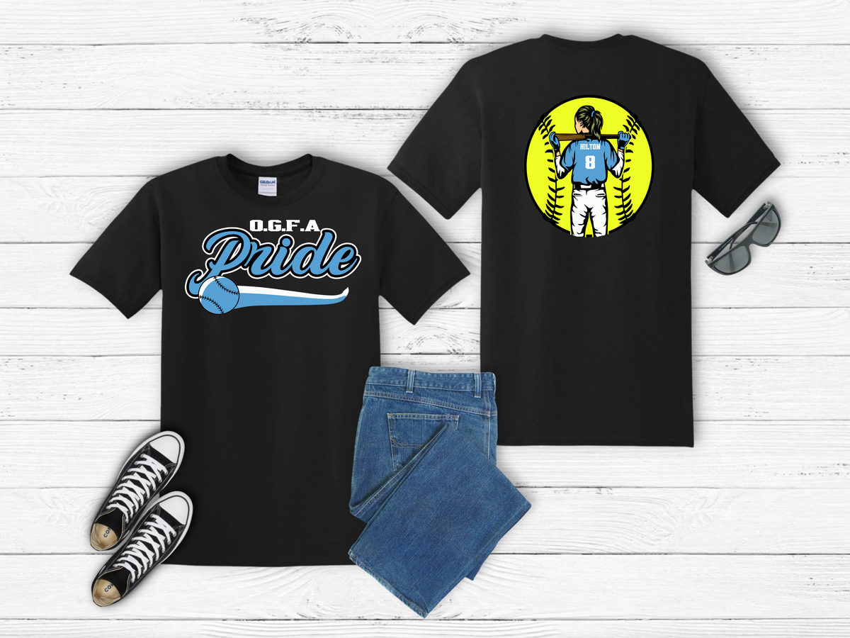 Pride logo with personalized Name (Youth Sizes)