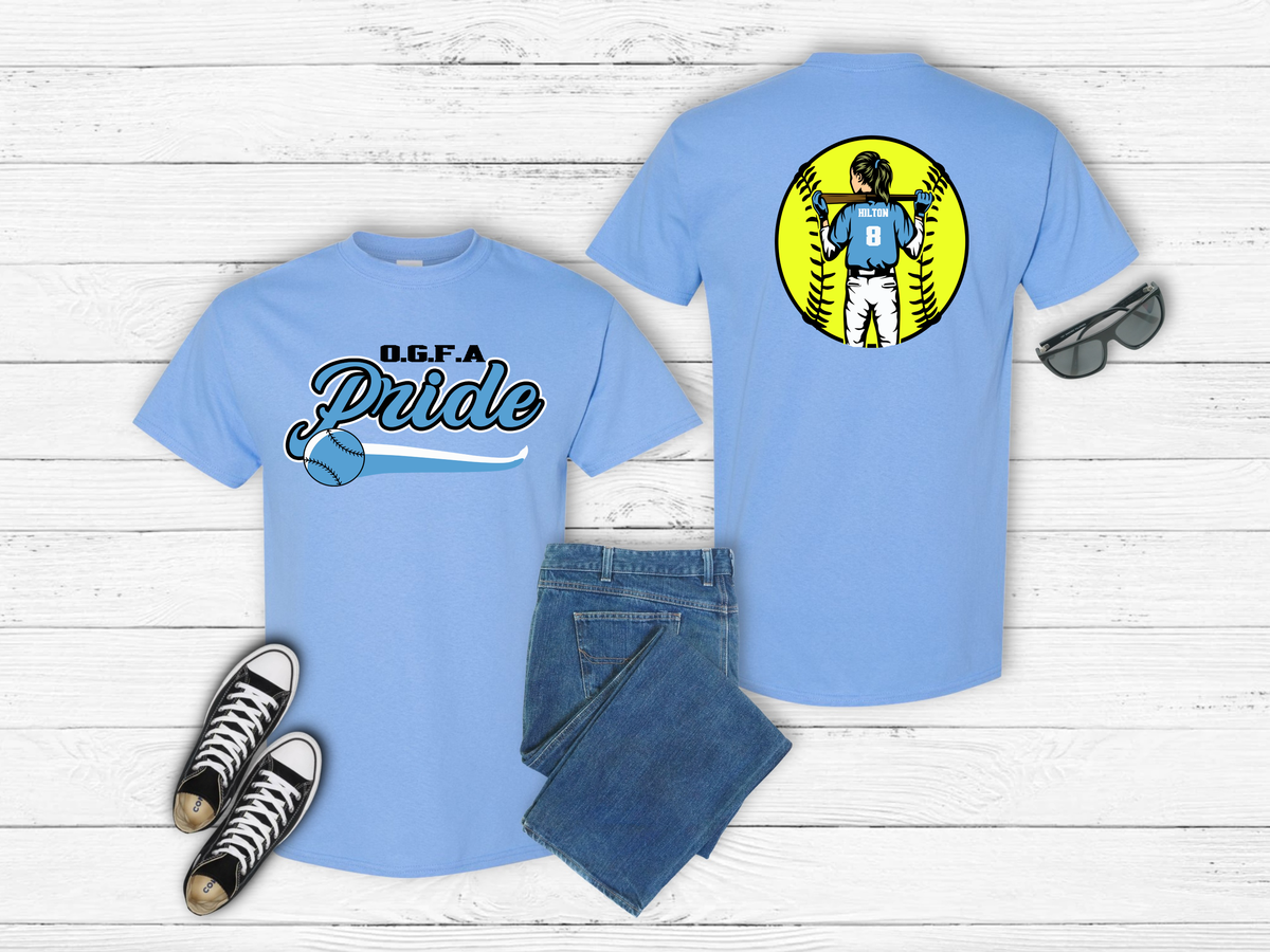 Pride logo with personalized Name (Youth Sizes)