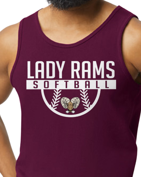 Lady Rams softball (Tank Top)