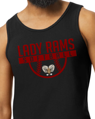Lady Rams softball (Tank Top)