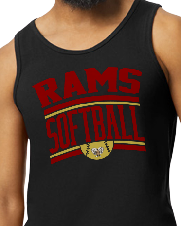 Rams softball (Tank Top)